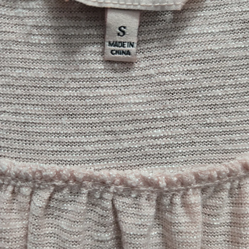 Light Pink Juicy Couture Ruched Short Sleeve Top SMALL - Picture 3 of 3